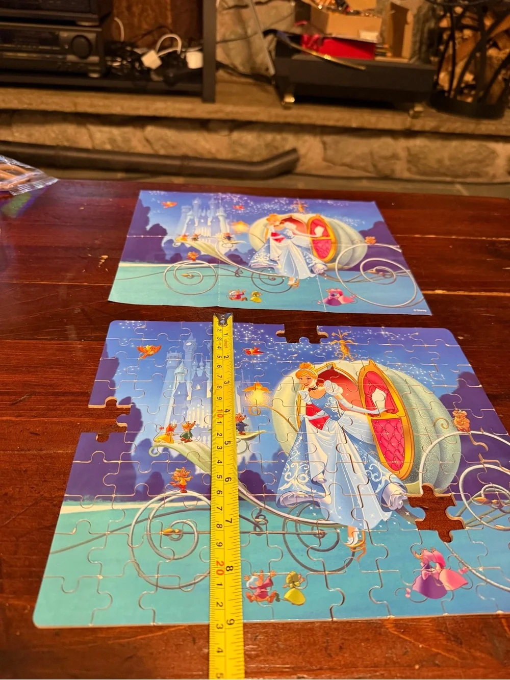 Cinderella Carriage Kids Puzzle - Blue